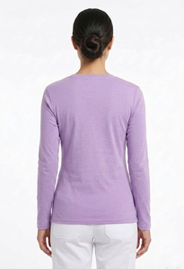 Haut de blouse médicale pour femme, à manches longues, personnalisable, vente en gros - Product Image 2