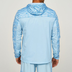 Wholesale Custom Lightweight Half Sleeve Hooded Casual Solid Unisex 3 Piece Front Zip Top <b>Workout</b> Sportswear - Product Image 6