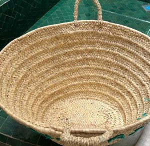 Personalized <b>Straw</b> Beach <b>Bag</b>: Handwoven Moroccan Tote - Product Image 3