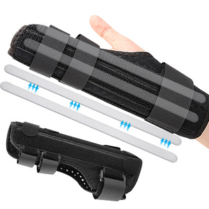 Polyester Bilek Desteği Dört Alüminyum Atel Ayarlanabilir Uyumlu El Önkol Desteği Bilek İmmobilizer Ateli - Product Image 2