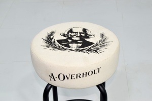 Taburete de Bar Comercial de Diseño Industrial Moderno con Base de Hierro y Asiento de Cuero Genuino Duradero de Alta Calidad para Bar en Casa - Product Image 3