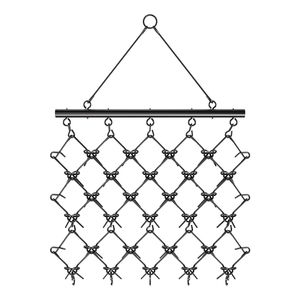 จอบลากดินขนาด 5 x 4.5 ฟุต ทนทาน พร้อมฟันคม 60 ซี่ อุปกรณ์เสริมสำหรับรถ ATV/UTV/รถแทรกเตอร์ สำหรับเตรียมดิน เครื่องจักรกลการเกษตร - Product Image 1