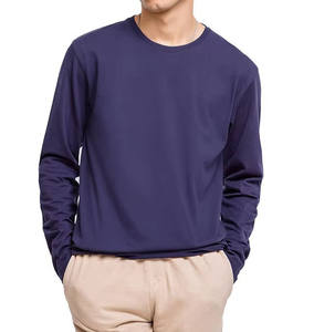 T-shirt décontracté à manches longues de qualité supérieure 230 g/m² en coton léger, vente en gros, usage quotidien, t-shirt à manches longues pour homme - Product Image 1