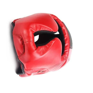 Casque de boxe en cuir PU, protection intégrale du visage, fermeture réglable auto-agrippante, unisexe, pour adulte, vente en gros - Product Image 5