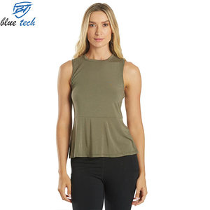 Camiseta Deportiva sin Mangas para Mujer, para Gimnasio, Fitness, Running, Yoga, Ligera, de Secado Rápido, con Impresión de Logotipo Personalizado - Product Image 1