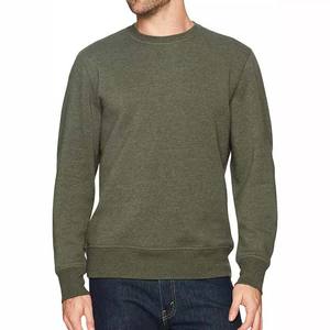 High Quality Embroidery Printing Logo Long Sleeve Plain Crew Neck Oversized Custom 100% Cotton Fleece Basics Sweatshirts 2025 - Product Image 2