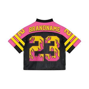 เสื้อแฟนกีฬาอเมริกัน สไตล์พรีเมียม คุณภาพสูง ผลิตจากโพลีเอสเตอร์ 100% ป้องกันรังสียูวี น้ำหนักเบา เหมาะสำหรับฤดูใบไม้ผลิ คอวีเย็บอย่างดี พร้อมปักชื่อ/หมายเลข - Product Image 4