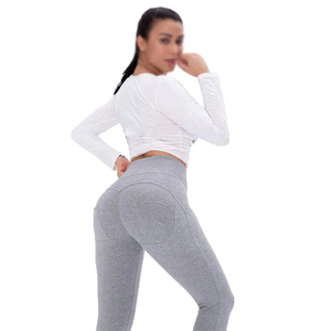 Leggings pour femmes de haute qualité, vente en gros, coupe professionnelle parfaite, faible teneur en élasthanne/nylon, taille haute, légers, sans couture, SFANA - Product Image 3