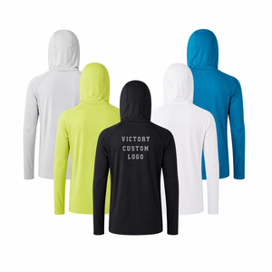 เสื้อฮู้ดดี้กันรังสียูวีสำหรับผู้ชาย แขนยาว แห้งเร็ว เหมาะสำหรับตกปลา กิจกรรมกลางแจ้ง และกีฬา - Product Image 2