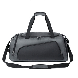 OARH INT INDUSTRY กระเป๋าเดินทางยิมดัฟเฟิล MAS-2160 30-40L 600D ผ้าใบสีน้ำตาลสายสะพายไหล่หลายช่อง - Product Image 1