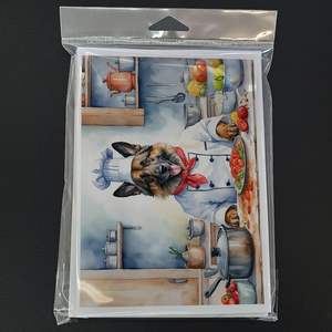 Cartes de vœux belges Tervuren le chef A7 Lot de 8 cartes vierges fantaisistes avec enveloppes Taille 5x7 - Product Image 3