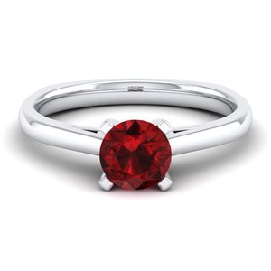 REYES Wholesale Price 925 Sterling Silver Moissanite Engagement <b>Rings</b> 14K 18K Gold Plated <b>Garnet</b> Gemstone Women Fine Jewelry - Product Image 5