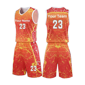 Uniformes de Baloncesto Transpirables de Poliéster, Jersey y Pantalones Cortos Personalizados para Hombre, Secado Rápido, Control de la Humedad - Product Image 4
