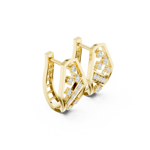 Bigbest Jewels 10K Matte Black Rhodium Plated Spike Hoop <b>Earrings</b> - Product Image 5