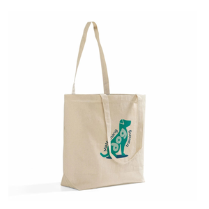 Sustainable Recycled Cotton Tote <b>Bag</b> | <b>Natural</b> Reusable Shopper | Custom Logo Carry <b>Bag</b> | Eco Friendly Wholesale Grocery <b>Bag</b> OEM - Product Image 4
