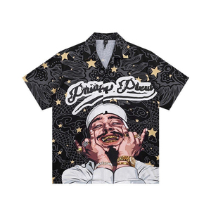 Nouveauté Chemises décontractées pour hommes de style streetwear à manches courtes avec impression par sublimation personnalisée de haute qualité, coupe régulière, respectueuses de l'environnement - Product Image 1