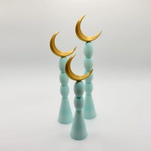 Decoración islámica, decoración de luna creciente, decoración de Ramadán, decoración de Eid, decoración para el hogar musulmán, adorno de luna, decoración de mesa islámica - Product Image 1