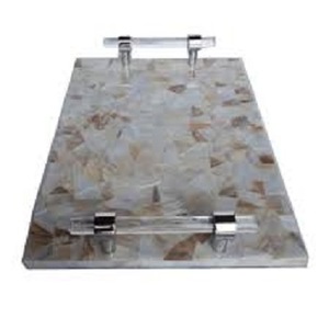 Bandeja de servicio de madera con incrustaciones de perlas madre Mubkhar árabe de la mejor calidad, juego elegante de decoración y quemador para el hogar - Product Image 5
