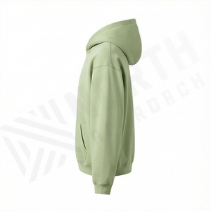 Sweat-shirts à capuche oversize en crochet pour hommes, collection automne 2025, personnalisables, respirants, 100 % polaire, avec impression de votre logo, pour l'hiver - Product Image 3