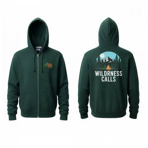 Sweat à capuche pour homme en coton 100% pour commande en gros, couleur unie, décontracté, sportif, avec impression graphique personnalisée, idéal pour l'hiver - Product Image 4