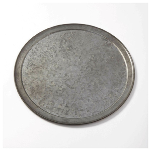 Bandeja de Servir Ovalada de Hierro Galvanizado Hecha a Mano de Calidad Premium con Bordes Festoneados y Asas Metálicas para Uso en el Hogar, Restaurantes y Bares - Product Image 4
