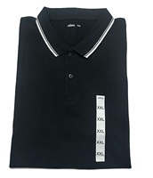 Lot de polos pour hommes, unis et imprimés, surplus d'usine, vente en gros, liquidation, exportation du Bangladesh, qualité en vrac