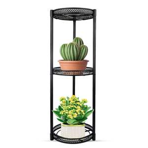 Support de pot de fleurs en fer robuste, conçu pour maintenir les grands pots en toute sécurité grâce à un cadre renforcé et un support fiable. - Product Image 2