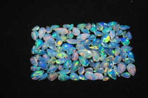 Faceted Pear Cut Natural Ethiopian Welo Opal Gemstone Multi Color Color Play Calibrated for Jewelry Making DIY - Product Image 4