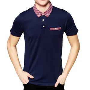 Manufacture Bangladesh Men short sleeve polo shirt custom logo with pocket print/embroidery polo shirt Bangladesh Made