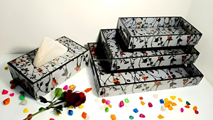 Bandejas Mina de MDF Indio de Primera Calidad con Diseño Artesanal Premium para Servir Alimentos en la Cocina y para Regalos, SMARK EXPORTS SE-288 - Product Image 2
