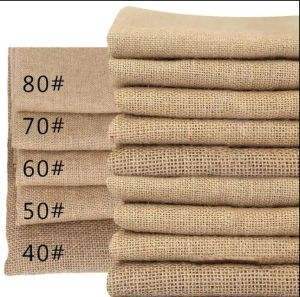 Tissu en toile de jute naturelle pure, qualité export, tissage ouvert premium, fibre durable, emballage rustique, fournitures agricoles - Product Image 4