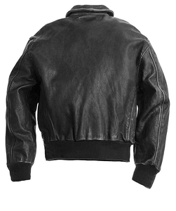 <b>Men's</b> Genuine <b>Leather</b> Bomber <b>Jacket</b> Breathable Windproof Zipper Closure Stand Collar Solid Color Winter Moto Coat - Product Image 2