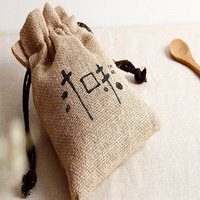 Sacs cadeaux en toile de jute naturelle avec cordon de serrage, poignées, lavables, grande taille, écologiques, personnalisables, pour fêtes