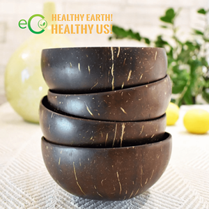 Eco Friendly Washable Custom Size <b>Vintage</b> Style High Quality Coconut Shell Bowl for Home Noodle Soup Salad Serving Made Vietnam - Product Image 5