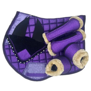 Tapis de selle pour chevaux, saut d'obstacles, rembourrage polyester, antidérapant, logo personnalisé, couleur personnalisée, taille personnalisée, équipement d'équitation - Product Image 1