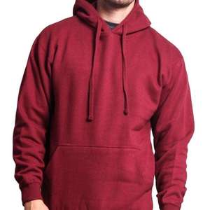 Custom Logo Factory Winter Solid Cotton High Quality Breathable Quick Dry Windproof Hooded Fleece Pullover Casual Thick Pockets - Product Image 1