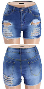 Ropa de Verano para Mujer, Jeans Casuales de Mezclilla, Cintura Alta, Cierre de Botones, Tela Suave y Transpirable para un Estilo Profesional - Product Image 6