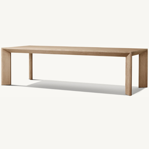 Mesa rectangular de madera de teca con un estilo moderno y sencillo, adecuada para uso en exteriores, de buena calidad y duradera. - Product Image 6