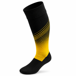 Conjunto de Uniforme de Fútbol Personalizado para Hombre, Amarillo y Negro, Cuello en V, Manga Corta - Product Image 6