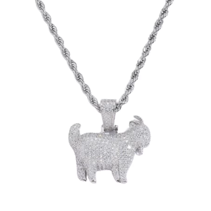 Pendentif Moissanite Certifié GRA Tendance pour Homme, Bijou Hip Hop Glacé en Argent Sterling 925 - Product Image 3