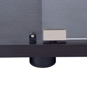 Vetrina Espositiva Nera a Due Ante con 4 Ripiani e Striscia LED - Product Image 6