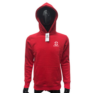 Sudadera con Capucha Roja para Hombre con Logotipo Personalizado, Sudadera de Felpa de Alta Calidad, Sudaderas Lisas al por Mayor con Bolsillo Canguro y Puños Acanalados - Product Image 1