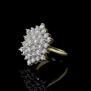 Anillo de Eternidad Ovalado - Oro Blanco de 14K/18K, Diamante Cultivado en Laboratorio, Anillo de Eternidad Moderno - Product Image 2