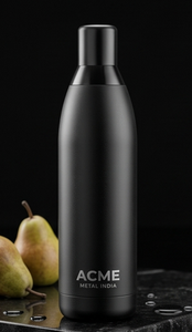 Elegante Botella de Agua de Acero Inoxidable Negro Mate, Botella Ecológica y Estilosa para Uso Diario, Yoga, Gimnasio, Oficina, Viajes, Regalo - Product Image 2