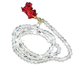 Espíritu de oración Cristal Cuarzo Mala JAP mala con 108 cuentas/Cuentas de piedras preciosas Piedra de cristal Producto espiritual - Product Image 1