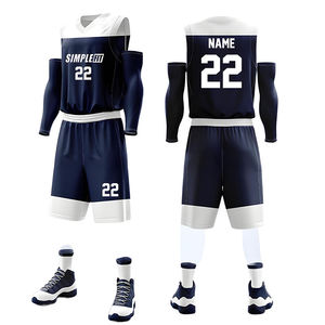 Ensemble de maillots de basket-ball unisexes pour adultes, production rapide personnalisée, 100% polyester respirant, uniformes sportifs d'équipe, transfert thermique/numérique - Product Image 4