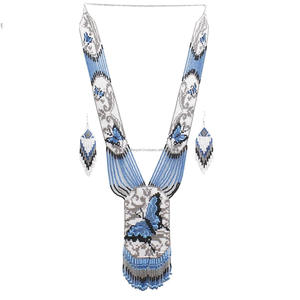 Collar africano/joyería massai/joyería étnica/collar hecho a mano/para mujer/para boda/para regalo/Collar multicolor - Product Image 1