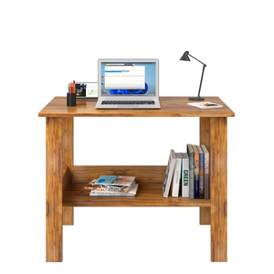 Bureau d'ordinateur moderne en bois avec étagère, table d'étude pour ordinateur portable, poste de travail à domicile, bureau d'écriture, mobilier d'étude pour étudiants - Product Image 3