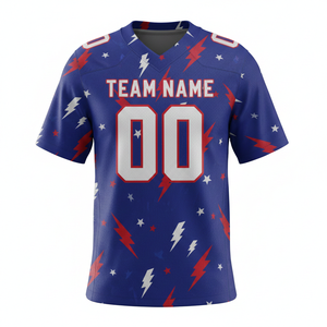 ชุดยูนิฟอร์มอเมริกันฟุตบอลแบบซับลิเมชั่นที่ปรับแต่งได้ ระบายอากาศได้ดี พร้อมตำแหน่งโลโก้ด้านหน้า - Product Image 5