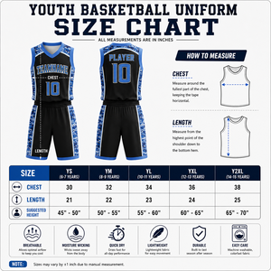 Ensemble de maillots et shorts de basket-ball personnalisés pour jeunes, sublimés, OEM ODM, fabricant de vêtements de basket-ball - Product Image 5
